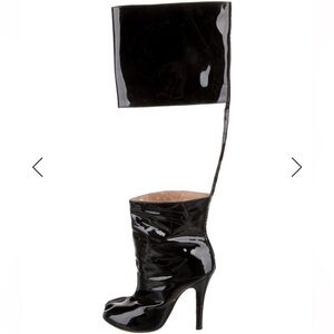 Maison Margiela Patent Leather Mid-Calf Boots